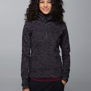 Lululemon heathered marked black scuba hoodie